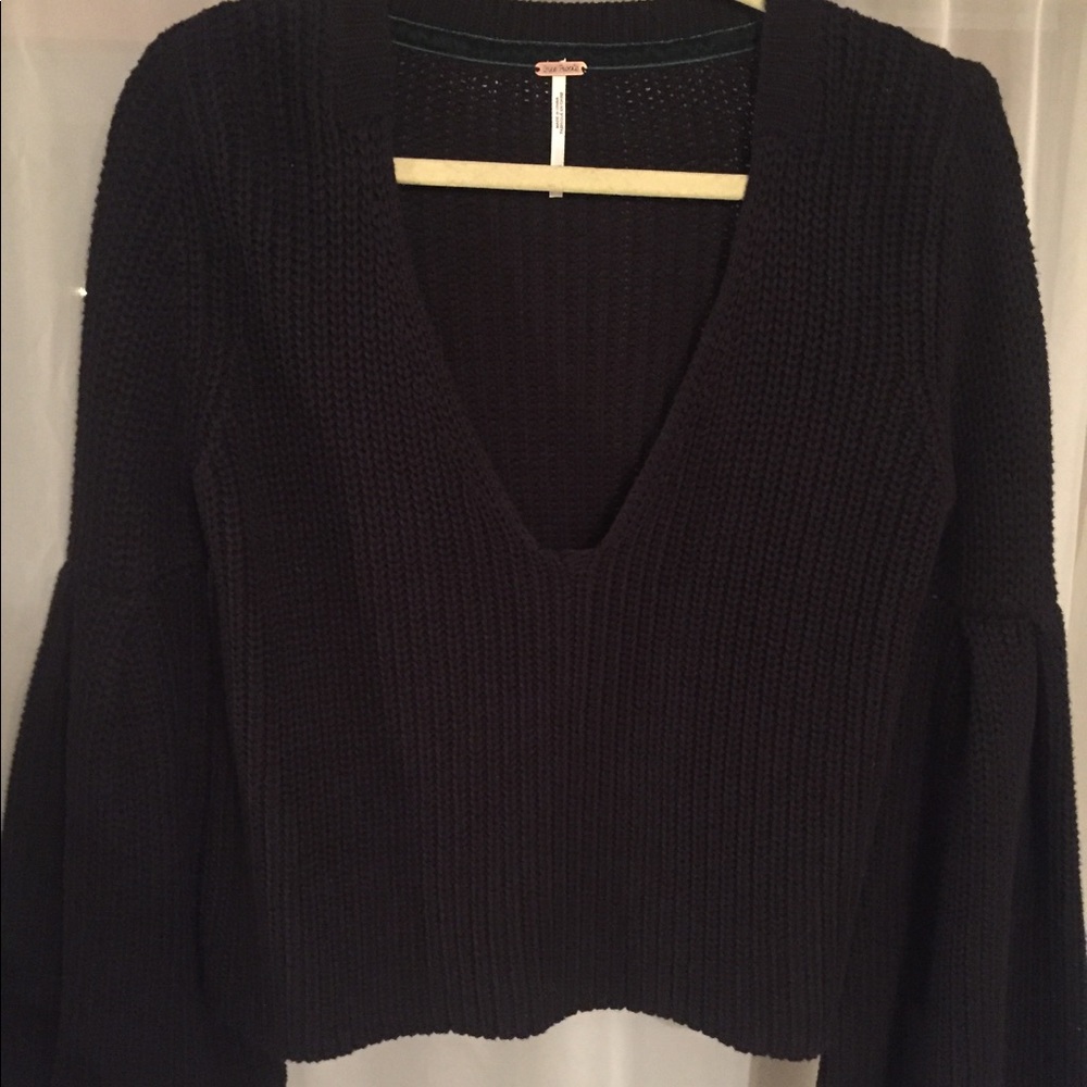 Free People Black Sweater